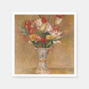Servilleta De Papel Arte Floral Vintage de Tulipán Cottagecore Renoir