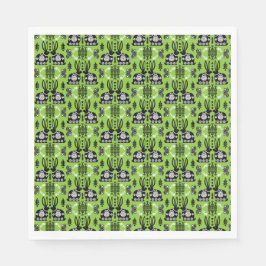 Servilleta De Papel Arte folclórico nórdico escandinavo conejo