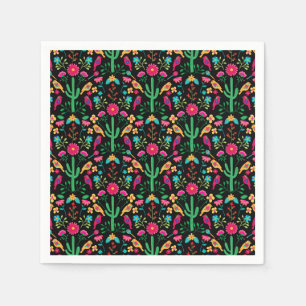 Servilleta De Papel Arte Folclórico Tradicional Mexicano Colores Brill