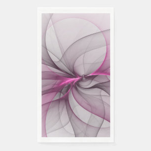 Servilleta De Papel Arte fractal abstracto moderno caótico elegante ro