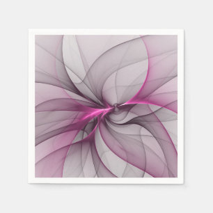 Servilleta De Papel Arte fractal abstracto moderno caótico elegante ro