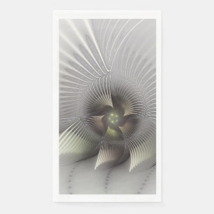 Servilleta De Papel Arte fractal de forma 3D abstracto moderno