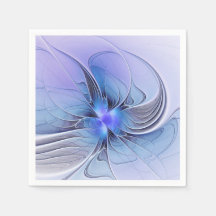 Arte fractal moderno abstracto lavanda azul