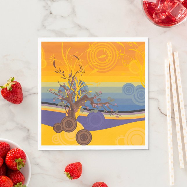 Servilleta De Papel Arte Golden Sunset (Subido por el creador)