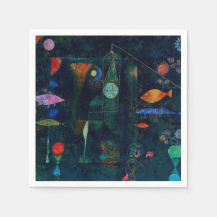 Servilleta De Papel Arte gráfico de pintura abstracta Magia de peces d