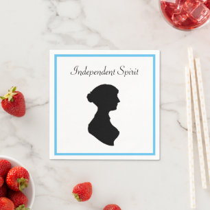 Servilleta De Papel Arte independiente de Silhouette, mujer de regenci
