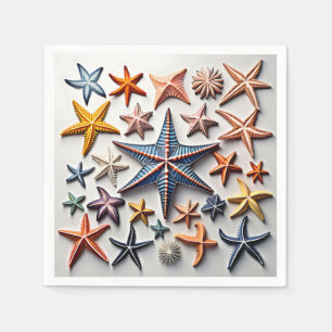 Servilleta De Papel Arte intrincado de la línea Starfish