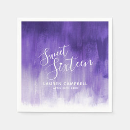 Servilleta De Papel Arte moderno abstracto ultravioleta dulce de 16 añ