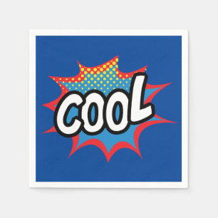 Servilleta De Papel Arte pop de Guay de moda azul