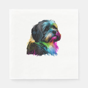 Servilleta De Papel Arte pop de perro de La Habana diseña amantes de l