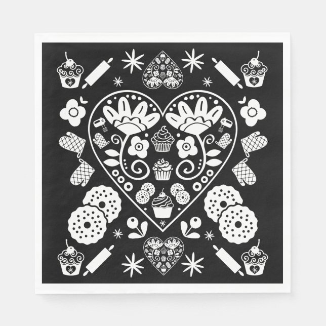 Servilleta De Papel Arte popular para hacer pasteles (Anverso)