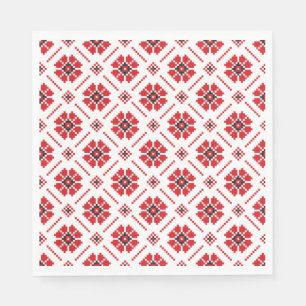 Servilleta De Papel Arte popular tradicional ucraniano vushuvanka