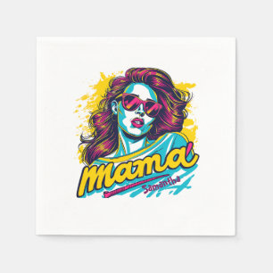 Servilleta De Papel Arte Retro Mama Pop Personalizado (12)