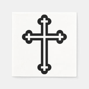Servilleta De Papel Arte simbólico cristiano moderno minimalista de cr