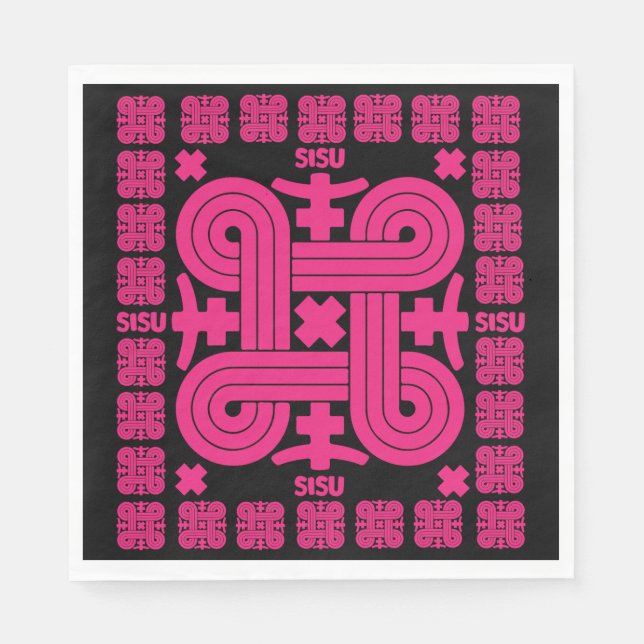 Servilleta De Papel Arte Sisu finlandés (Anverso)