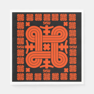 Servilleta De Papel Arte Sisu finlandés