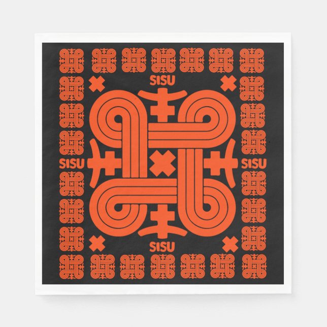 Servilleta De Papel Arte Sisu finlandés (Anverso)