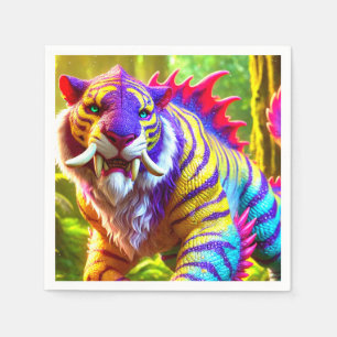 Servilleta De Papel Arte tigre