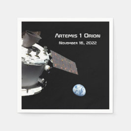 Servilleta De Papel Artemis Orion Spacecraft Blue Marble