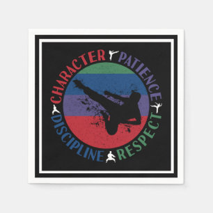 Servilleta De Papel Artes marciales - Valores básicos de karate