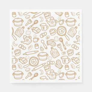 Servilleta De Papel Artículos de cocina Marrón blanco