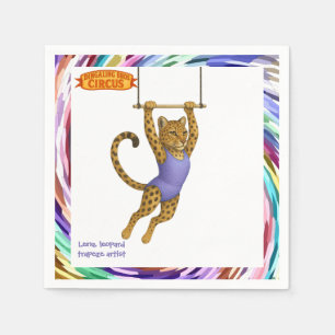 Servilleta De Papel Artista de trapecio leopardo Lena