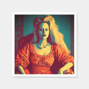 Servilleta De Papel Artsy Lady