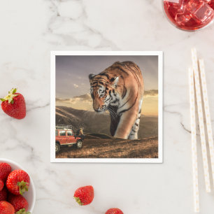 Servilleta De Papel Artsy Tiger