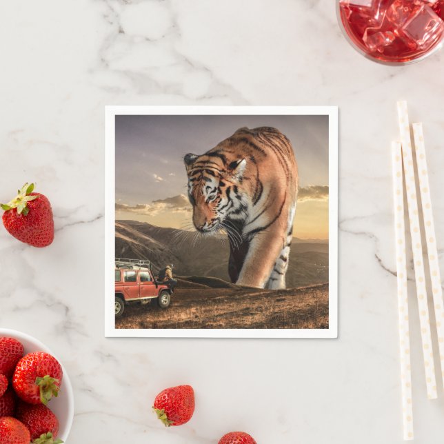 Servilleta De Papel Artsy Tiger (In situ)