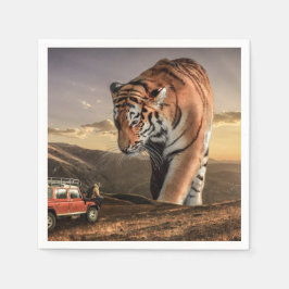 Servilleta De Papel Artsy Tiger