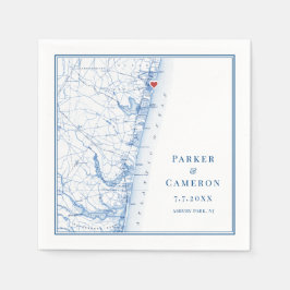 Servilleta De Papel Asbury Park New Jersey Map Elegant Wedding