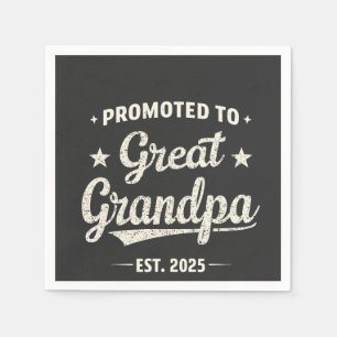 Servilleta De Papel Ascendido al regalo familiar del Gran Abuelo 2025