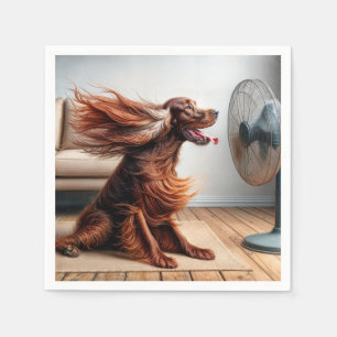 Servilleta De Papel Asentador Irlandés Con Ventilador Brillante