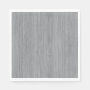 Servilleta De Papel Ash Gray Bamboo Wood Grain Look