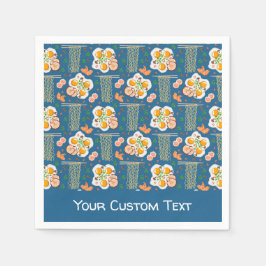 Servilleta De Papel Asian Food Illustration Paper Napkins with Ramen 