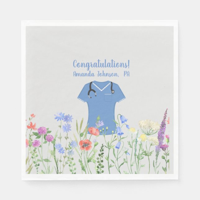 Servilleta De Papel Asistente de Médicos de la Autoridad Palestina Per (Anverso)