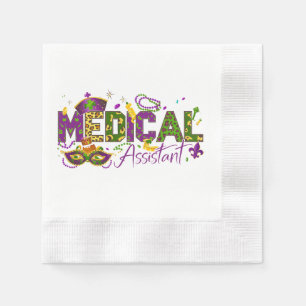 Servilleta De Papel Asistente Médico - Mardi Gras