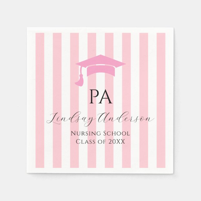 Servilleta De Papel Asistente médico personalizado PA (Anverso)