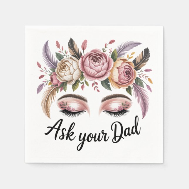 Servilleta De Papel Ask Your Dad (Anverso)