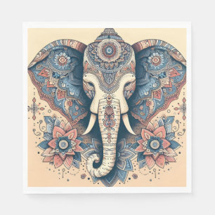 Servilleta De Papel Asombroso elefante de estilo indio