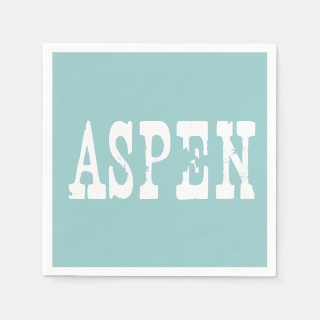 Servilleta De Papel Aspen Blue (Anverso)