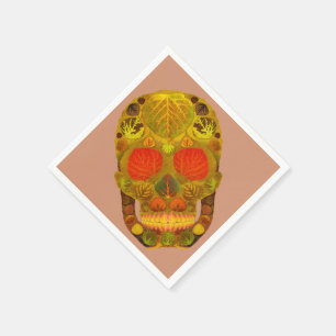 Servilleta De Papel Aspen Leaf Skull 12