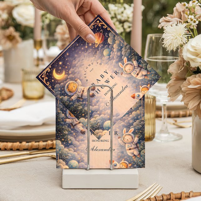 Servilleta De Papel Astronaut Animals Space Baby Shower (Subido por el creador)