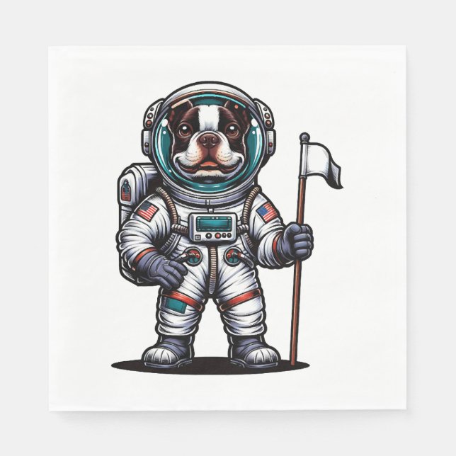 Servilleta De Papel Astronauta de Bostie (Anverso)
