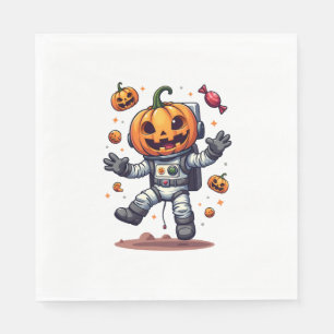 Servilleta De Papel Astronauta de calabaza - Camisa del Explorador del