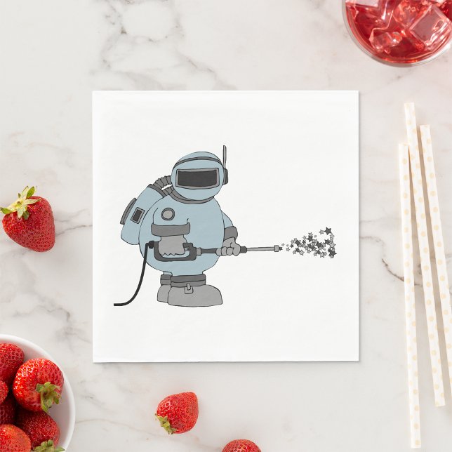 Servilleta De Papel Astronauta de ciencia ficción Space Janitor Sprayi (Subido por el creador)