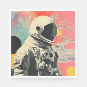 Servilleta De Papel Astronauta Resumen de papel espacial Fiestas Napki