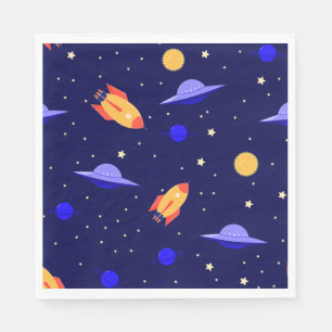 Servilleta De Papel Astronomía del sistema solar exterior del arte del