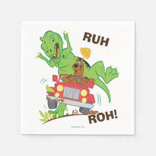 Servilleta De Papel Ataque de Scooby-Doo T-Rex