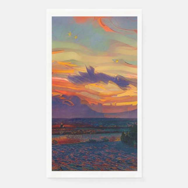 SERVILLETA DE PAPEL ATARDECER (Anverso)